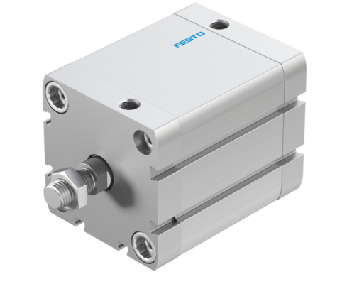 Silinder Kompak Festo ADN-63-50-A-PPS-A Dengan Lebar Konstruksi 14mm Dan Pemasangan Lubang Tembus