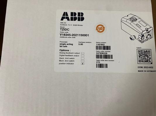 ABB V18345 Valve Positioner dengan output 4-20mA IP67