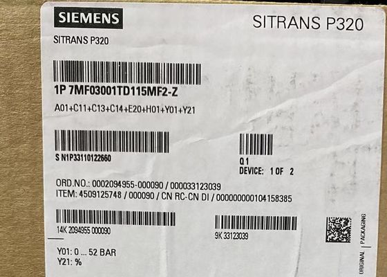 7MF0300-1TD1-5MF2-Z A00+E00+C11+H02 SIEMENS Transmitter Untuk Tekanan Gauge