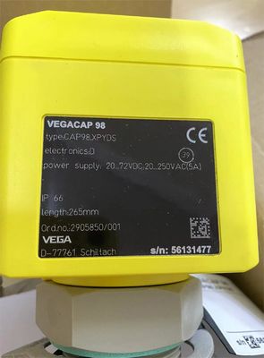 CAP98.XPYDS VEGA Pengaturan Pengukur Tingkat Sonde Batang Kapasitif Bebas Untuk Deteksi Tingkat