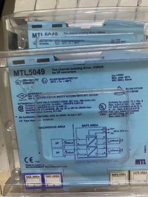 MTL5049 Eaton 2 Channel Zener Barrier Isolated Driver Current Input Output ATEX 4 sampai 20mA
