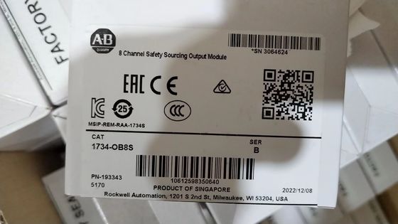 24VDC Allen Bradley 1734-OB8S POINT I/O Safety I/O Module Delapan saluran output sumber arus