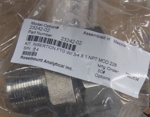 23242-02 Emerson Rosemount PH Sensor Mounting Adaptor 1,5 "Insertion 1" X 0,75 "