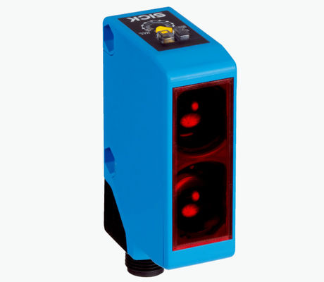 Compact SICK W250-2P2431 sensor fotoelektrik dengan cahaya merah terlihat dan nomor bagian 6044699