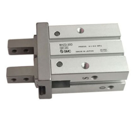 SMC Corporation MHZ2-20D Gripper, Air, Double Acting, Bore Size:20mm, Parallel 2-Finger, 0.1-0.7 MPa