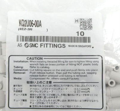 SMC KQ2U06-00A Fitting, Union Y, KQ2 FITNING Jangkauan tekanan operasi −100 KPa hingga 1 MPa