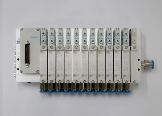 Festo Valve manifold VTUG dengan multi-pin plug atau koneksi fieldbus VTUG-14-VRPT-B1T-Q12B-UB-Q6SU-24K+TTSC