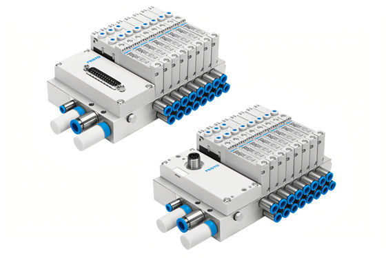 Festo VTUG-10-VRPT-B1T-Q10B-UB-QH6SU-16K+TTSC Valve manifold VTUG dengan multi-pin plug atau sambungan fieldbus