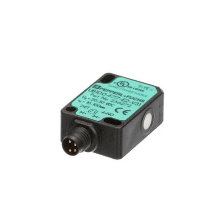 Sensor Deteksi Langsung Ultrasonik Pepperl Fuchs UB100-F77-E2-V31 dengan Penundaan Tanggapan ≤ 50 ms Massa 10 g
