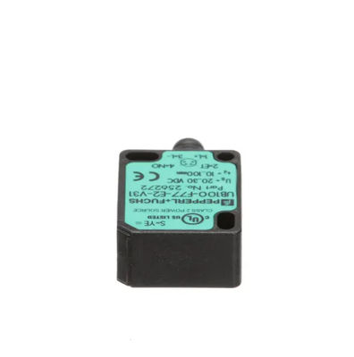 Sensor Deteksi Langsung Ultrasonik Pepperl Fuchs UB100-F77-E2-V31 dengan Penundaan Tanggapan ≤ 50 ms Massa 10 g