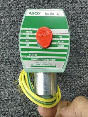 24 VDC Input Supply Rating ASCO 8262G262 Red-Hat II Direct Acting Solenoid Valves Jenis Aksi Solenoid