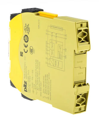 Pilz relay keselamatan 751103 Tipe PNOZ s3 C 24VDC 2 n/o 3-point Gripper Fungsi