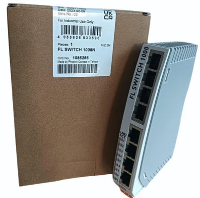 FL SWITCH 1008N 1085256 Industrial Ethernet Switch dengan tingkat perlindungan IP54 dan 0.05 cm-1 Cell Constant