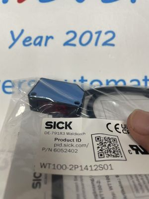 Sensor Fotoelektrik SICK WT100-2P1412S01 Penginderaan Akurat dengan Jangkauan Penginderaan 0 m hingga 40 m dan Keterulangan ≤ 2 %