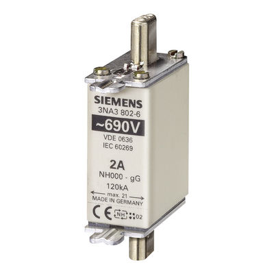 Elemen Sekering HRC LV Siemens 3NA3814-6 untuk Rentang Pengukuran 30 bar dan Flensa Oval Selama Pengoperasian
