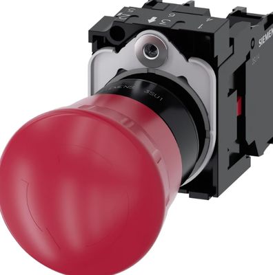 SIEMENS 3SU1100-1HB20 1FH0 TOMBOL TEKAN DARURAT jamur EMERGENCY STOP