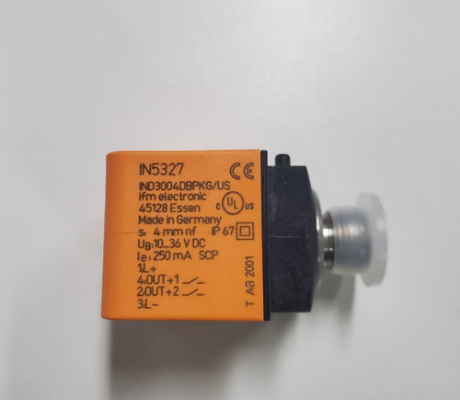 IFM IN5327 Sensor induktif ganda untuk alat penggerak katup