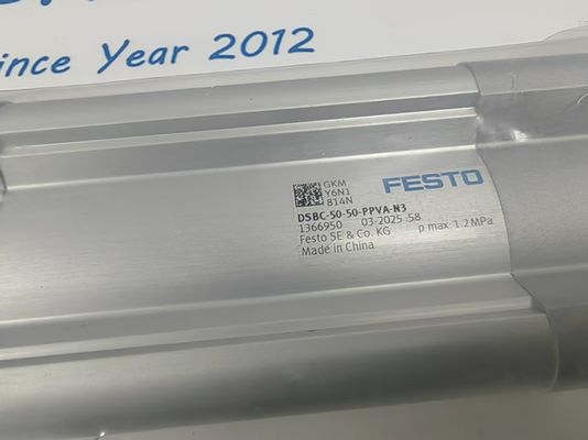 Silinder profil standar ISO Festo DSBC-50-50-PPVA-N3 yang dirancang