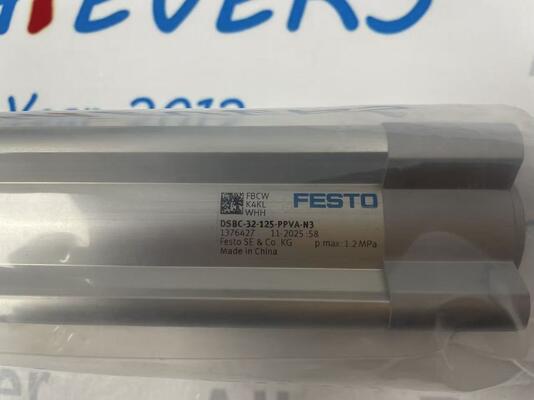 Festo DSBC-32-125-PPV-A-N3 silinder pneumatik aksi ganda standar ISO berkinerja tinggi