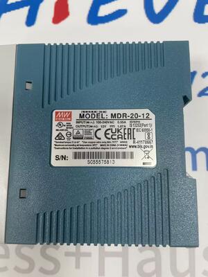 Mean Well MDR-20-12 Pasokan listrik industri DIN-Rail