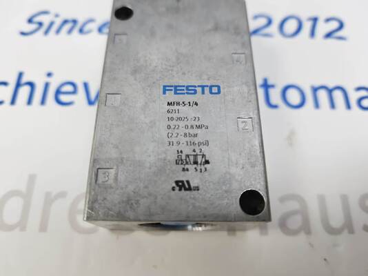 Festo MFH-5-1/4 Pilot Puppet Solenoid Valve