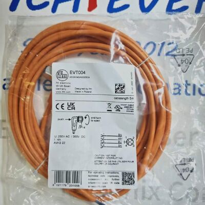 IFM EVT004 M12 Kabel Penghubung Wanita Bersudut