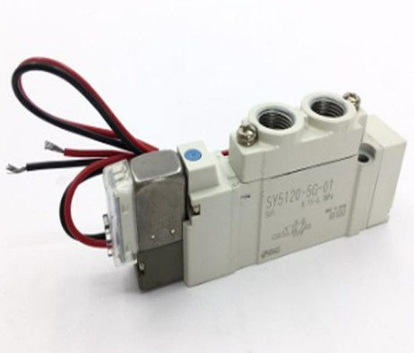 SMC SY5120-5G-01 Katup, Sol, SY5000 SOL/VALVE, RUBBER SEAL Tegangan nominal 24 VDC