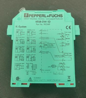 Pepperl + Fuchs Rotation Speed Monitor KFU8-DW-1.D dengan Frekuensi Switch ≤ 10 Hz dan Target Size 0,3 mm