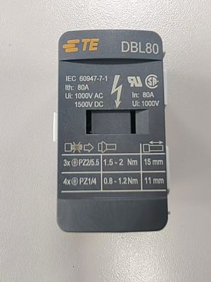 Konektivitas TE / Entrelec DBL80 Blok Distribusi Daya Kesalahan Linearitas 0,1% Frekuensi Switching ≤ 10 Hz Standar Industri