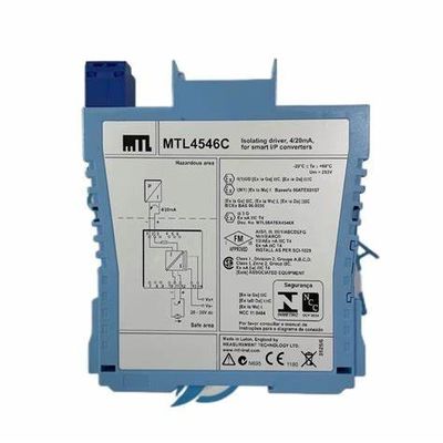 MTL4546C Insulator yang Aman Secara intrinsik Rentang sinyal Output 4 sampai 20mA Indikasi daya hijau