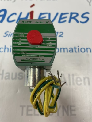 ASCO SCE238D008EMO.24/DC - Badan Kuningan, EPDM, G1/2, 2/2 NC, Seri 238 Solenoid Valves Pilot Dioperasikan Dibangun dalam Pilot